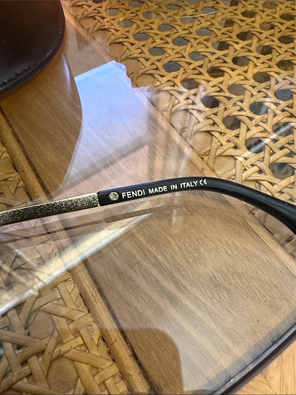 Fendi Green Blue Gradient Logo Shield Sunglasses - Picture 3 of 15
